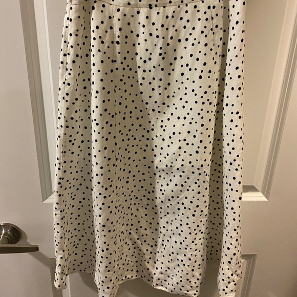 NWT LOFT Dotted Midi Skirt 00P - Picture 2 of 3